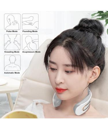 Qcwwy Neck Massager - Intelligent Cervical Massage Device with 8 Intensity Levels | Multifunctional & Electric Neck Protection for Ultimate Relaxation - Buy Online on GoSupps.com