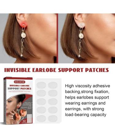 IOOOFU 100patches Invisible Ear Lift for Ear Lobe Support Tape Perfect for Stretched Ear Lobe Relieve Strain from Heavy Earring Plastic - Buy Online on GoSupps.com
