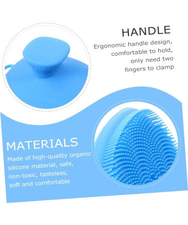 FRCOLOR 2 x Cleaning Brush Makeup Removal Bath Sets Silicone Face Cleanser Silicone Face Massage Brush Cheek Silica Gel Water Drops - Buy Online on GoSupps.com