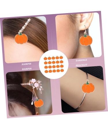 TEHAUX 60 Pcs Pumpkin Diy Pendant Keychain Accessories Pumpkin Pendant Charms Alloy Halloween Charms Autumn - Buy Online on GoSupps.com