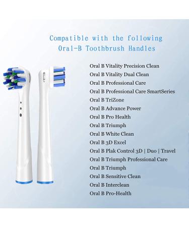 4 Pack Cross Action Replacement Brush Heads for Oral B Electric Toothbrush | Compatible with Oral-B Braun/Pro 9600/6000/7000 | High-Quality Oral B Replacement Heads - Buy Online on GoSupps.com