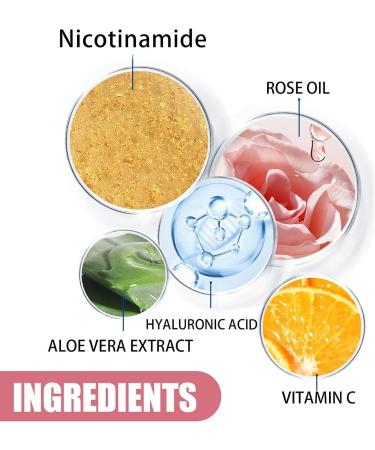 Rose Facial Oil Instant Face Firming & Plumping Rose Anti Aging Face Moisturizer Hyaluronic Acid Serum for Face Antioxidant Firming Night Serum for face Improve Dull Skin & Soft Skin Tone-30ml - Buy Online on GoSupps.com