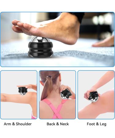Cold Massage Scroll Ball | Stainless Steel Ice Roller for Sore Muscles & Swollen Eyes - Ideal Self-Massage Device - Buy Online on GoSupps.com