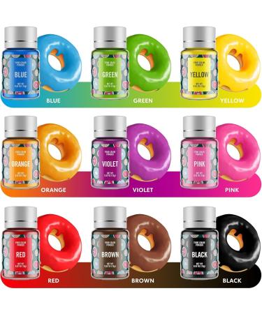 Jelife Luster Dust Edible Set 9 Color 15g Powder Food Coloring Set Edible Glitter Cake Decorating Color Flavorless Vibrant Icing Colors for Kids Easter Eggs Baking Macaron Frosting Cookies(0.52oz/Jar) - Buy Online on GoSupps.com