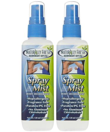 Naturally Fresh Spray Mist Body Deodorant Fragrance Free - 4 fl oz