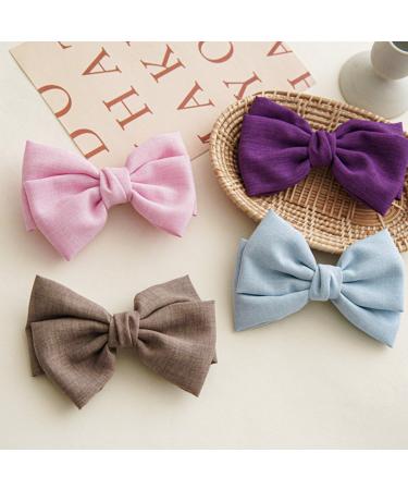scicent Hair Bows for Women 3 Pieces Hair Clips for Thick Hair Women Hair Bows Bowknot Hairpin Fashion Bow Hair Clips with Solid Color Hair Barrette Soft Satin Silky Hair Bowknots for Girls - 28312 - Buy Online on GoSupps.com