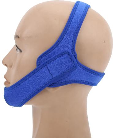 Adjustable Anti Snoring Chin Strap - Breathable Device for Men & Women - Blue - Buy Online on GoSupps.com