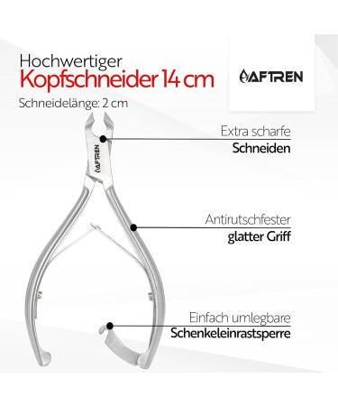 AFTREN 14cm Thick Ingrown Toenail Nippers Professional Nail Clippers Nail Clippers J2 Stainless Steel Pedicure Tools (Silver 5.5 Inch) Silver 5.5 Inch - Buy Online on GoSupps.com