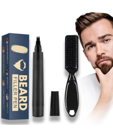 Black Beard Pen - Beard Pencil Filler for Men - Beard Brush Bristle Waterproof & Sweatproof - Natural Long-lasting Coverage Mustache Kit - Enhance Face Hair Styling Thicken Shape & Define Colour Kit - Buy Online on GoSupps.com