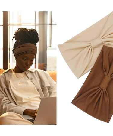 VENUSTE Wide Headbands for Women - 6PCS Boho Color Knotted Head Bands | Hair Accessories for Adult Women | Boho Fashion - Buy Online on GoSupps.com