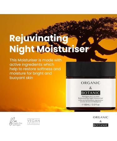 Organic & Botanic Madagascan Coconut Rejuvenating Night Moisturiser 76 Gram - Buy Online on GoSupps.com