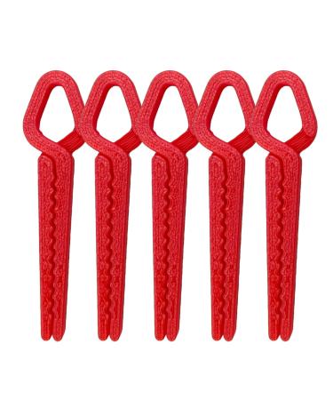 Yjkedfh Set of 5 protective clips for nail polish - 3D printed - Leak-proof manicure clips for women girls teens home travel daily wear pedicure