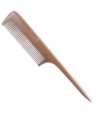 Breezelike Hair Comb - Fine Tooth Sandalwood Tail Comb - No Static Natural Wood Comb for Women
