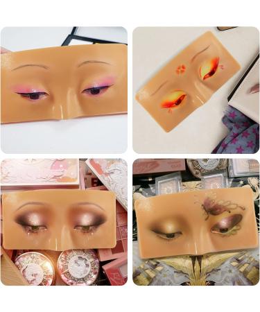 The Perfect Aid to Practicing Makeup Facial Eye Makeup Practice Board Silicone Practice Makeup Face Board Lash View Eyelids Training for Practice Eyesmakeup with 5 Piece Brushes Set (open-eye) Opened-eye styles - Buy Online on GoSupps.com
