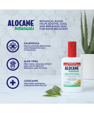 Alocane Botanicals Burn Care Relief Spray - Fast Healing & Soothing Relief - 4.0 Fl Oz - International Shipping Available - Buy Online on GoSupps.com