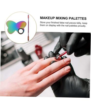 Palette de Maquillage pour Nail Art avec Spatule Surface Facile Nettoyer Palette Fond de Teint pour M lange de Couleurs Outil Pratique pour Cosm tiques - Buy Online on GoSupps.com