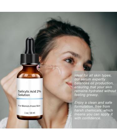 2% Salicylic Acid Serum Salicylic Acid Serum for Acne Blackhead & Spot Pore Minimizer Acne Reduces Excess Oil Active Skin Repair For Acne Prone Sensitive Skin Care 1 Fl Oz - Buy Online on GoSupps.com