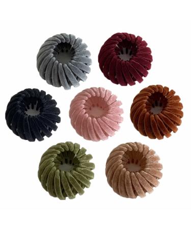 Zabernim Birds Nest Magic Hair Clip Zabernim Hair Clip Zabernim Hair Bun Accessories for Women (7Pcs Mixed)