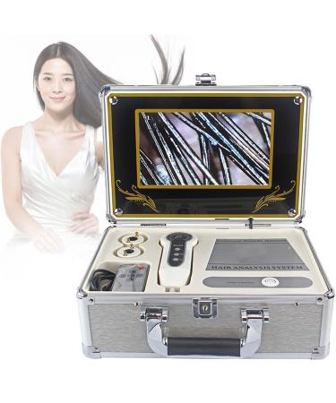 Skin Hair Analyser Scanner Scalp Detector Skin Analyser 9 Inch Box-Type Scalp Hair Follicle Facial 50x/200x Skin Detector Hair Analyser Used in Beauty Salons and Hair Care Salons