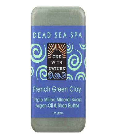 One With N 6 Piece French Clay Soap Green 7 Ounce