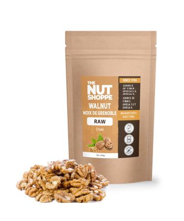 California Walnuts Halves Premium Raw and Fresh by Nut Shoppe Since 1936 1lb (454 gr) Kosher Sustainably Sourced Straight from The Farm Non-GMO Gluten free noix crue et fra che