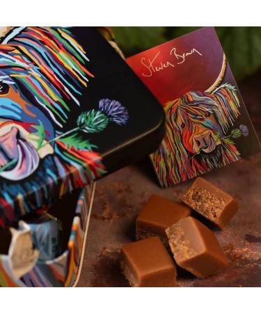 Steven Brown Lizzie McCoo tin of salted caramel fudge - Buy Online on GoSupps.com
