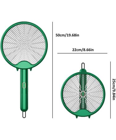Fly Swatter Electric | USB Rechargeable Electric Mosquitoes Swatter | Foldable Fly Swatter Racket 3000 Volts Fly for Buggs Fly Killers for Travel Outdoor Camping (Green) - Buy Online on GoSupps.com