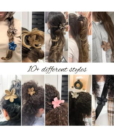 6 PCS Flower Hair Claw Clips Nonslip Matte Hair Clips for Women Thick Hair to Thin Hair Styling Accessories Cute Claw Clips Hair Clip - Buy Online on GoSupps.com