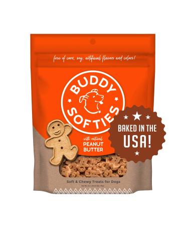 Buddy Biscuits, Soft & Chewy Treats for Small & Large Dogs, Made in USA Only, Training or Snack Size (Packaging May Vary) Peanut Butter 6 Ounce (Pack of 1)