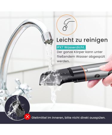 Kensen 3-in-1 Waterproof Intim Razor for Men | Body Trimmer for Intimate Areas Armpits & Back | Wet & Dry Use - Buy Online on GoSupps.com