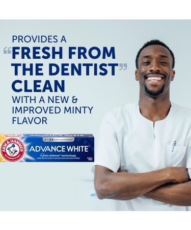 Arm & Hammer Advance White Extreme Whitening Twin Pack, Fresh Mint 6 oz - Stain Defense, Packaging May Vary - Buy Online on GoSupps.com