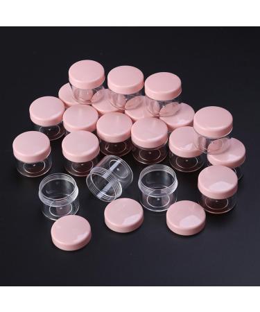 Lurrose 20Pcs Mini Cosmetic Containers - Portable Travel Sample Jars for Creams, Shampoos, Lotions - 20g Pink Empty Pots - Buy Online on GoSupps.com