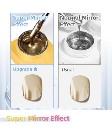 U-Shinein 8ml Metallic Painting Gel Nail Polish - Golden | 3D Metal Painted DIY Nail Art Manicure - Buy Online on GoSupps.com