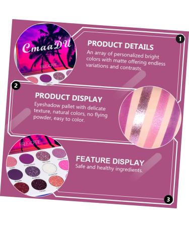 Beatifufu 1 Box Eyeshadow Palette Eye Shadow Palettes Cosmetic Accessory Matte Eyeshadow Makeup Pallet Plastic - Buy Online on GoSupps.com