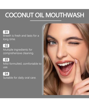 Coconut Oil Mouthwash Coconut Oil Mint Mouthwash Coconut Oil Dry Mouthwash Concentrated Mouthwash (2) - Buy Online on GoSupps.com
