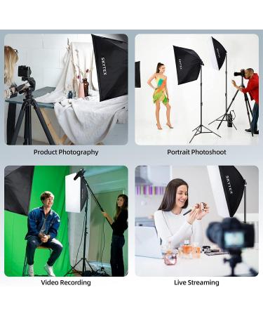 2pcs 135W CFL Daylight Spiral Softbox Lighting Kit Bulb 5500K E27 Socket for Photography - 2 Count - Buy Online on GoSupps.com
