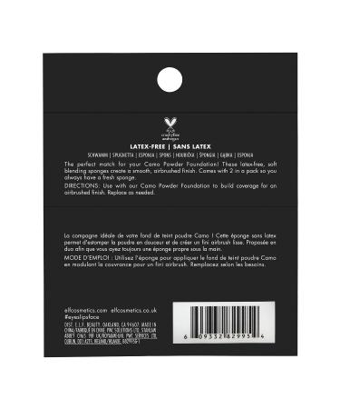 Camo Powder Sponges for e.l.f. Cosmetics Camo Powder Foundation - 2-Pack - Buy Online on GoSupps.com