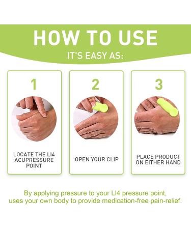 Portable Acupressure Clip Tool | Relieve Headaches & Alleviate Anxiety | Buy Internationally - Buy Online on GoSupps.com