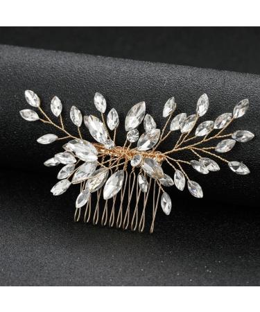 Elegant Bride Comb: Rhinestone Dainty Large Decorative Side 12 Lightweight Trendy Wedding Classic Party Comb Hair - Buy Online on GoSupps.com