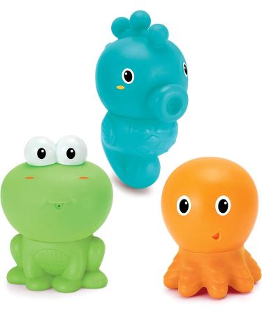 Infantino Senso Bath Fun - 3 Colorful Splashing Friends | Easy to Clean Bath Toys for Kids - Shop Now! - Buy Online on GoSupps.com