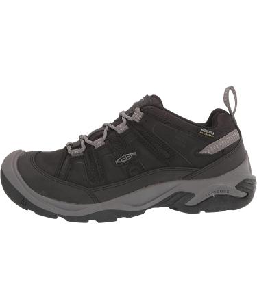 KEEN Men's Circadia Low Height Waterproof Hiking Shoes - Black/Steel Grey (Size 10) - Buy Online on GoSupps.com
