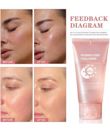 Moisturising Skin Care - Collagens Night Wrap Maskk Brightens Skin | 75ml Overnight Facial Skin Care Products Collagens Overnight Wrapping Peel Off Facial Maskk Beauty Products Beauty And Skincare - Buy Online on GoSupps.com