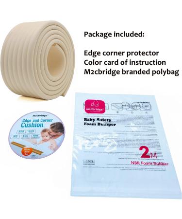 M2cbridge Multifunctional Edge and Corner Guard Coverage Baby Safety Bumper DIY 2m (Grey) - Buy Online on GoSupps.com