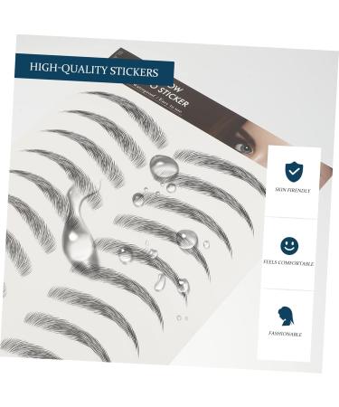 VINTORKY Eyebrow Stickers 10pcs Waterproof Sticker Makeup Stickers Supplies Shaping for D Fake Black Artificial Eyebrows - Buy Online on GoSupps.com