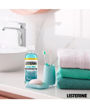 Buy Listerine Cool Mint Mild Alcohol-Free Antibacterial Mouthwash 95ml - Long-Lasting Freshness - Buy Online on GoSupps.com