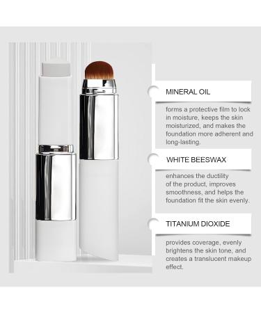 VKaoess Foundation Stick with Color Change and Brush Full to Medium Coverage for All Skin Types Baked Foundation for Mature Skin Water Resistant Sweat Resistant Dark Skin2PCS - Buy Online on GoSupps.com