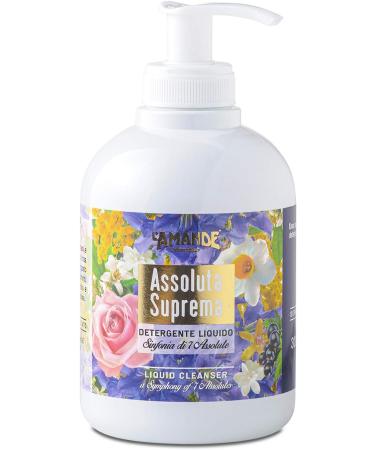  L'Amande ALMOND - Rose and Cornflower Liquid Hand and Body Soap Nourishing Cleansing Gel with Hyaluronic Acid and Vitamin E Natural Hand and Shower Soap - Supreme Absolute 300 ml - Buy Online on GoSupps.com
