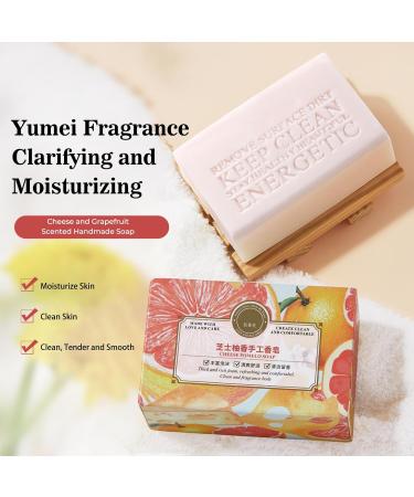 2pcs Savon Visage Savon Parfum au Pamplemousse et la P che Savon Solide Savon Artisanal Bio Savon Main/Savon Corps/Idee Cadeau Femme Savon Naturel pour la Peau les Cheveux et le Rasage - Buy Online on GoSupps.com