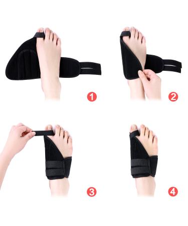 Bunion Corrector & Relief Kit - 12 Piece Set for Hallux Valgus, Hammer Toe & Tailor Bunion - Adjustable Splints, Protective Sleeves, Toe Separators, Exercise Strap & Massage Ball - Buy Online on GoSupps.com