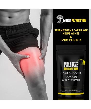 Nuke Nutrition High Strength Glucosamine with Chondroitin - 120 Capsules for Joint Support in Men & Women - Buy Online on GoSupps.com